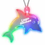 Custom Light-Up Acrylic Dolphin Necklace