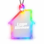 Custom Light-Up Acrylic House Necklace