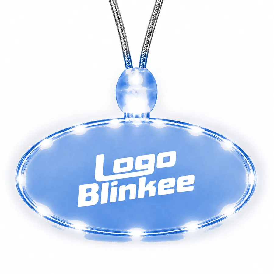 Custom Light-Up Acrylic Oval Necklace All Products Custom Light-Up Acrylic Oval Necklace All Products 2