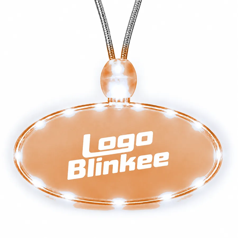 Custom Light-Up Acrylic Oval Necklace All Products Custom Light-Up Acrylic Oval Necklace All Products 3