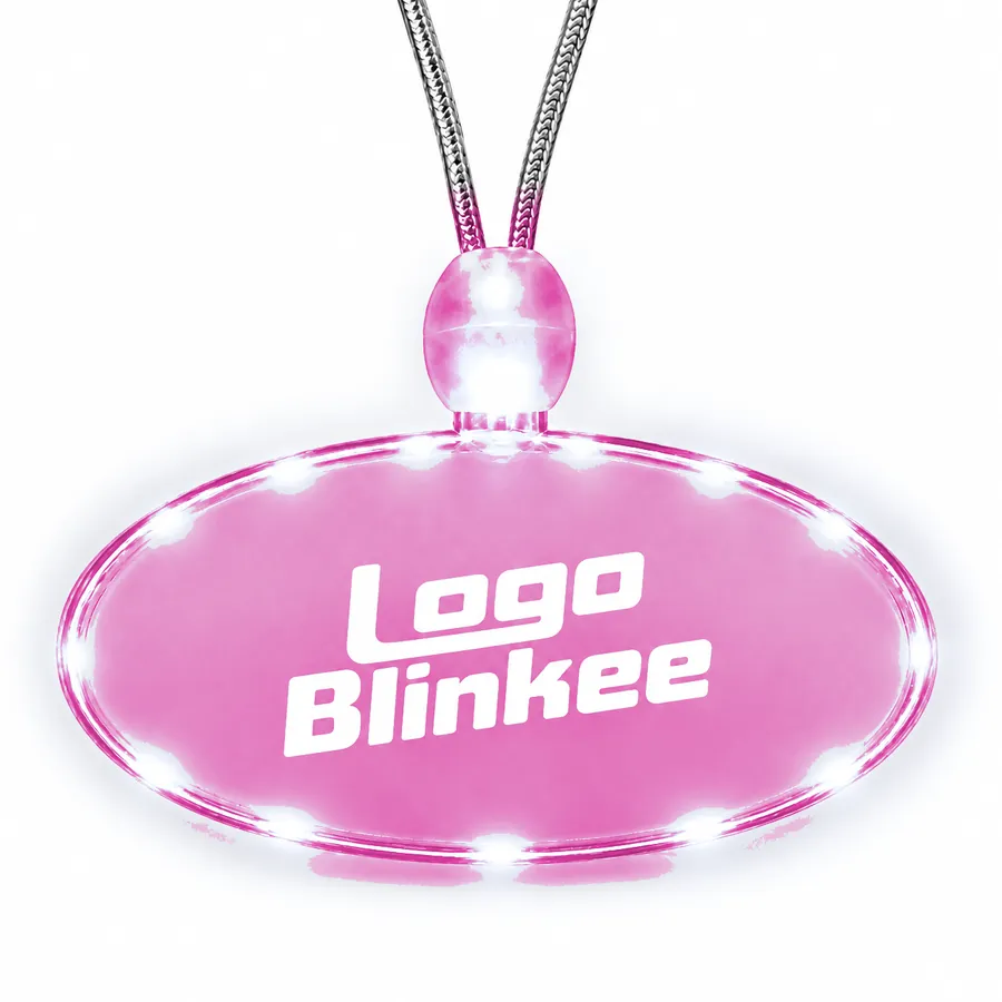 Custom Light-Up Acrylic Oval Necklace All Products Custom Light-Up Acrylic Oval Necklace All Products 4