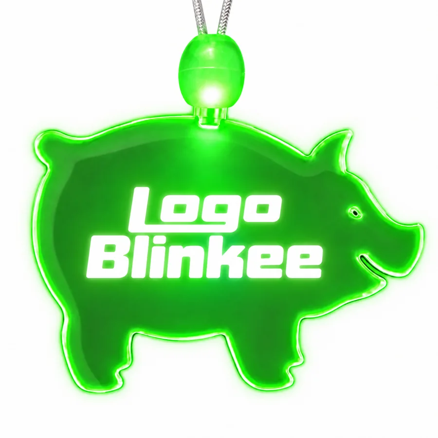 Custom Light-Up Acrylic Pig Necklace All Products Custom Light-Up Acrylic Pig Necklace All Products 7