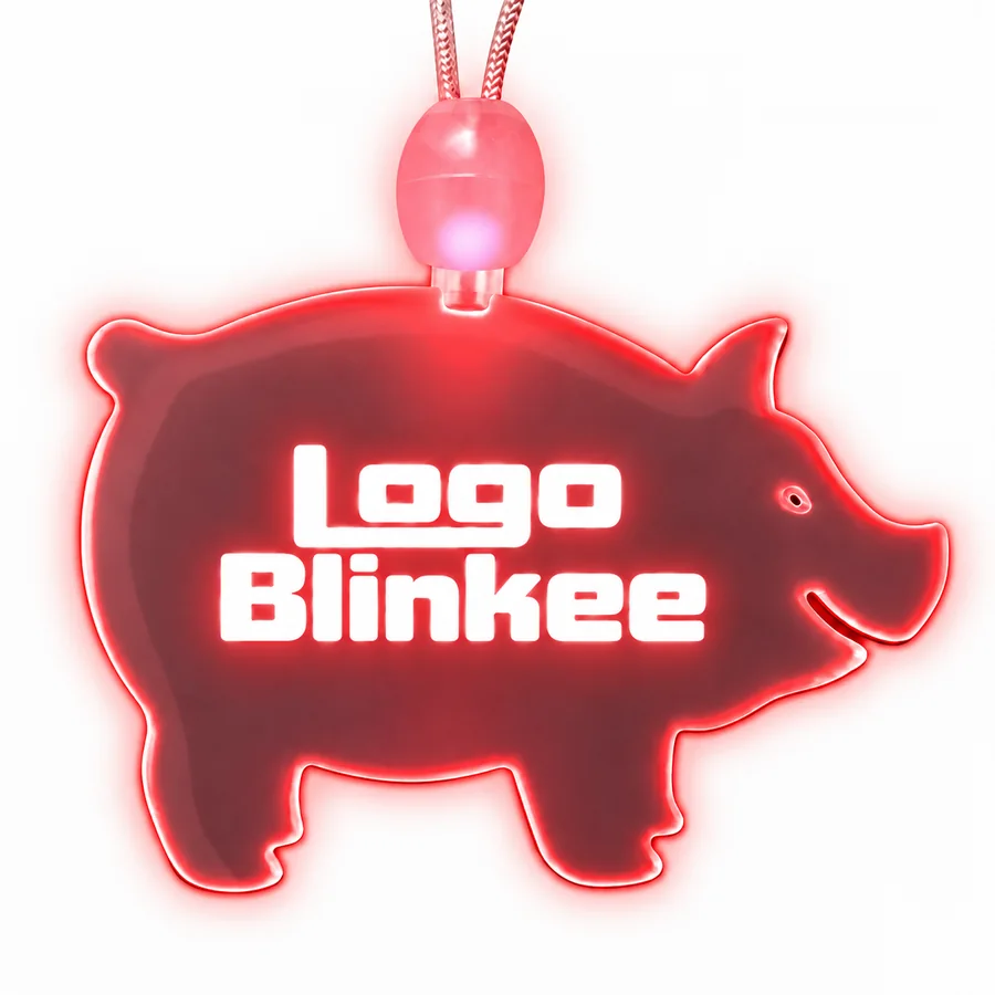 Custom Light-Up Acrylic Pig Necklace All Products Custom Light-Up Acrylic Pig Necklace All Products 8