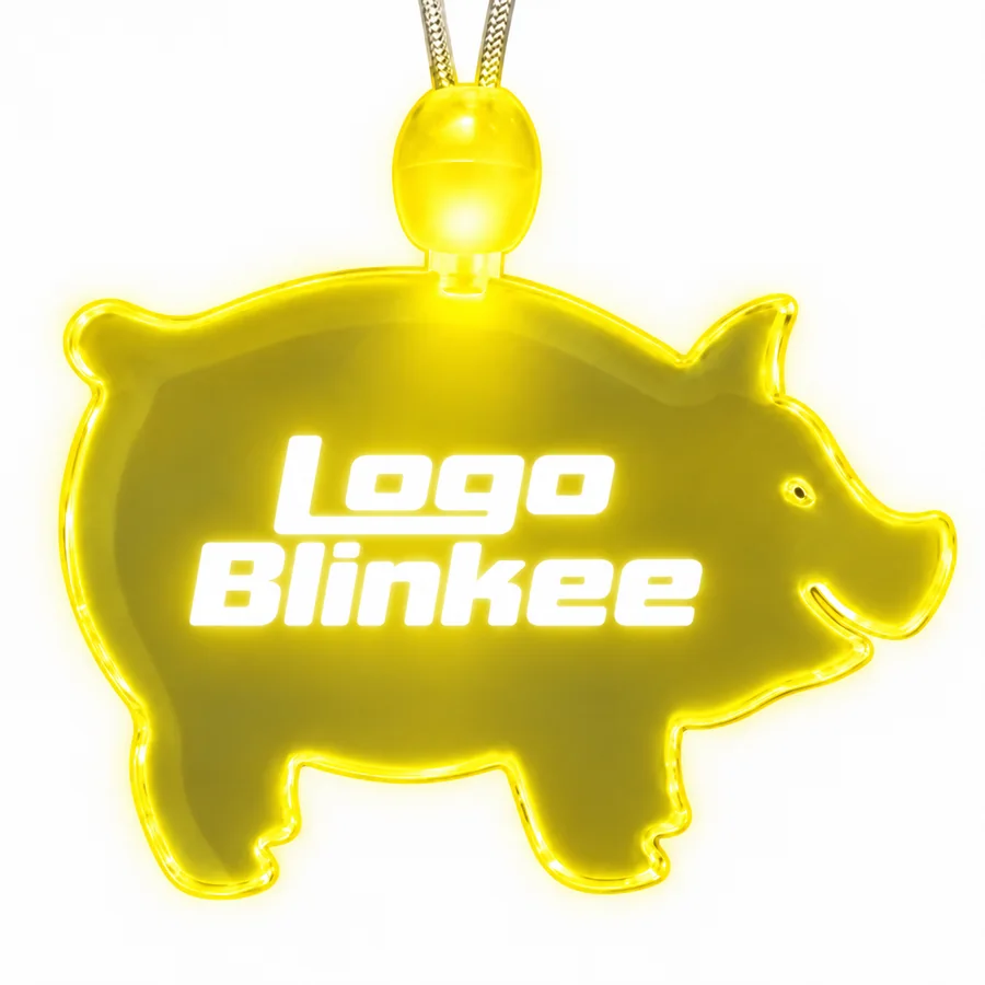 Custom Light-Up Acrylic Pig Necklace All Products Custom Light-Up Acrylic Pig Necklace All Products 6