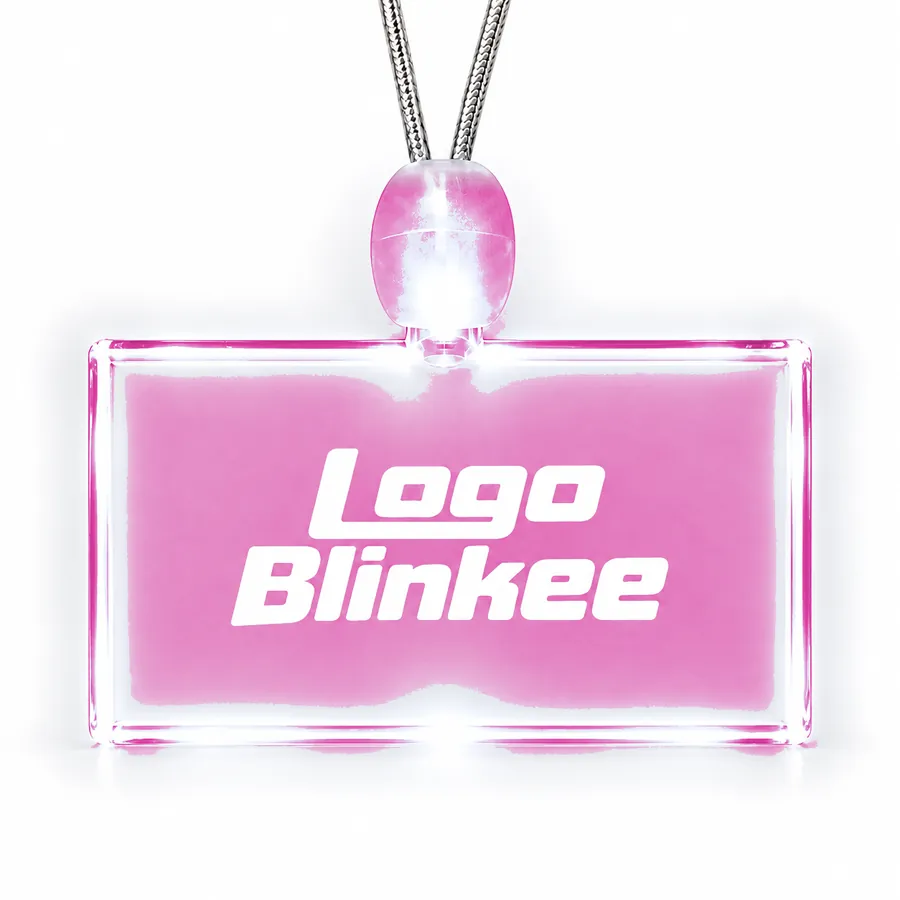 Custom Light-Up Acrylic Rectangle Necklace All Products Custom Light-Up Acrylic Rectangle Necklace All Products 4