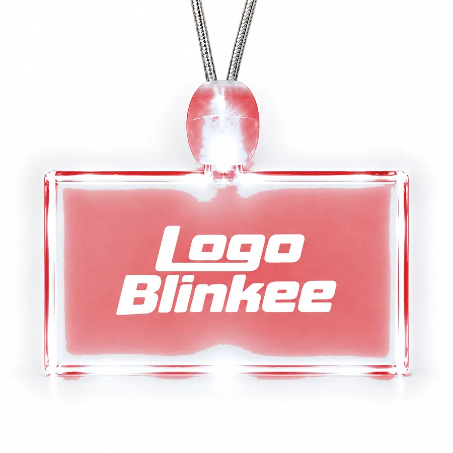 Custom Light-Up Acrylic Rectangle Necklace All Products Custom Light-Up Acrylic Rectangle Necklace All Products 8