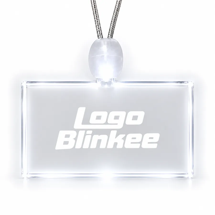Custom Light-Up Acrylic Rectangle Necklace All Products Custom Light-Up Acrylic Rectangle Necklace All Products 5