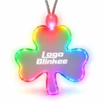 Custom Light-Up Acrylic Shamrock Necklace