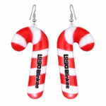 Custom Light Up Candy Cane Earrings — Pair