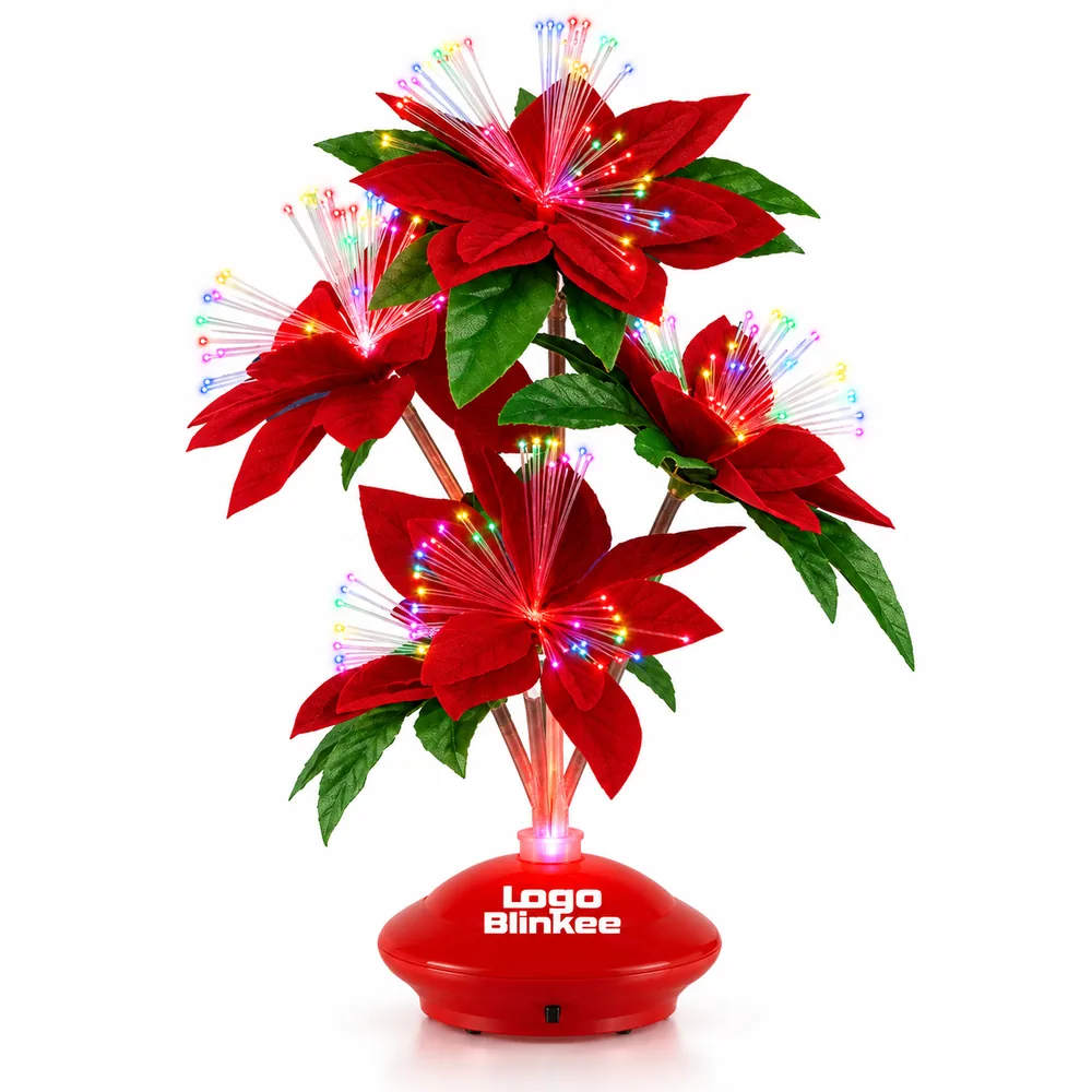 Custom Red Christmas Flower LED Centerpiece All Products Custom Red Christmas Flower LED Centerpiece All Products