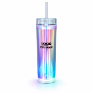 Custom Iridescent LED Tumbler with Your Logo — 17 oz