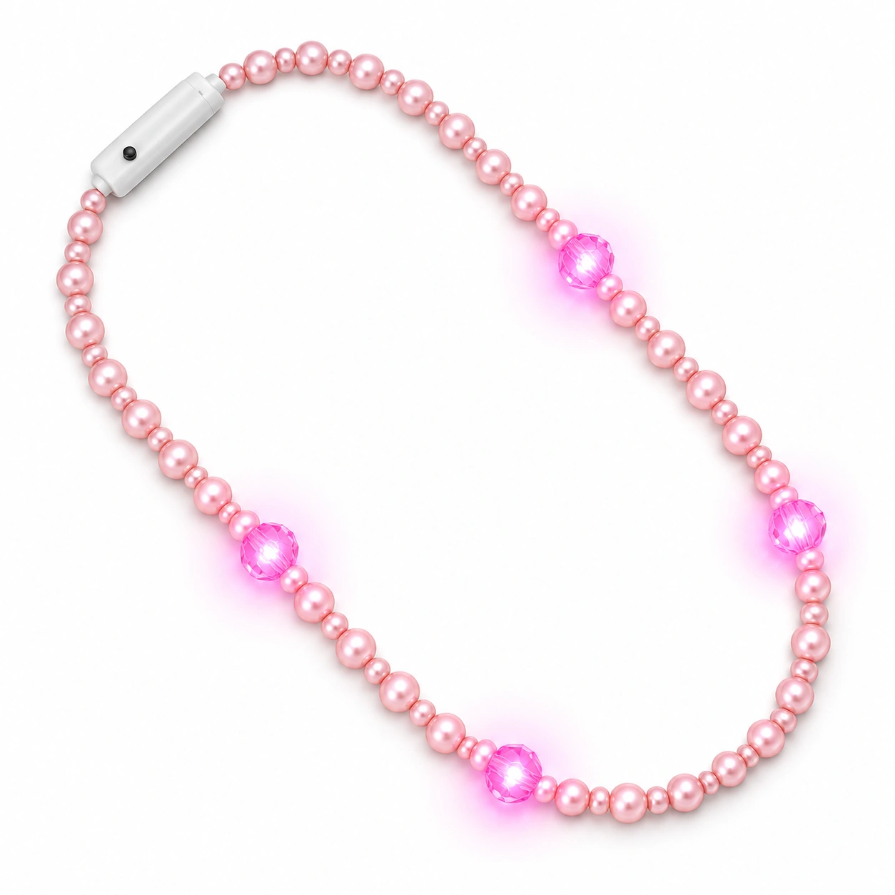 Pink Pearl LED Necklace — 27 Inches All Products Pink Pearl LED Necklace — 27 Inches All Products
