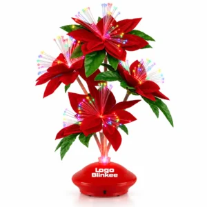 Custom Red Christmas Flower LED Centerpiece Custom Red Christmas Flower LED Centerpiece