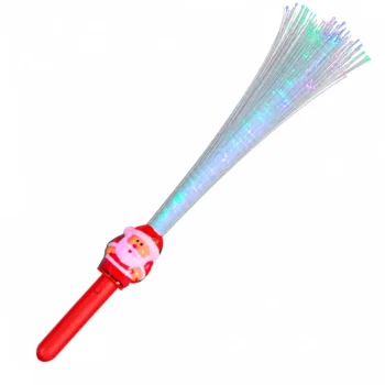 Fiber Optic Santa Claus Light Up Wand